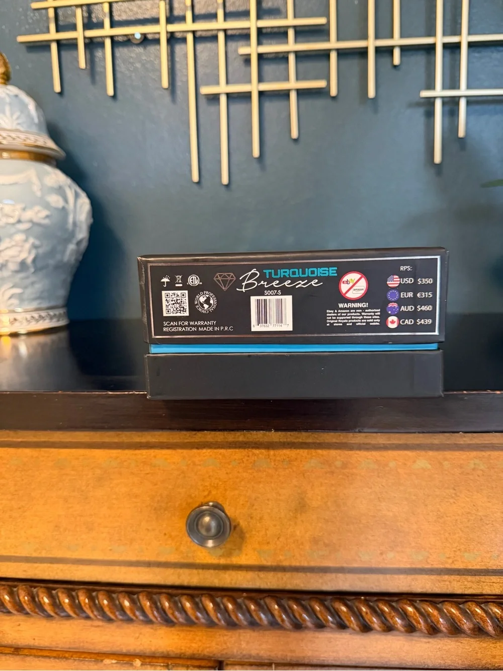 Royale Pro Hair Styling Tool - Teal Mosaic Box